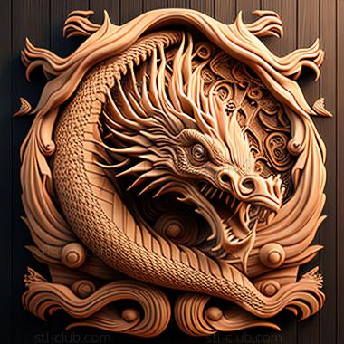 3D model st dragon (STL)